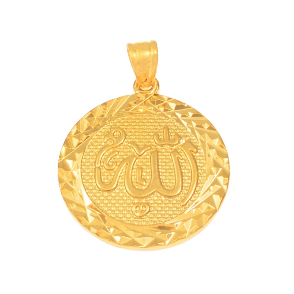 Anniyo Wholesale Allah Charms Pendants Gold Plated for Women Men,Arabic Muslimic Jewelry Factory Price #610020