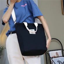 Load image into Gallery viewer, Korean Canvas Shoulder Bag Zipper Luxury Women Bags Designer Women Messenger Bag Female Simple Handbag Letter Printing tote
