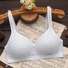 Load image into Gallery viewer, 1Pc Fashion Adjusted Bra Girl Underwear Cotton Breathable Steel Ring Thin Student Women Seamless Bra Soft Wireless Sexy Lingerie