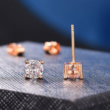 Laden Sie das Bild in den Galerie-Viewer, Korean Fashion Stud Earrings Classic Round 4 Prongs Piercing Earings for Girls CZ Crystal Jewelry for Women 2023 Trend E371