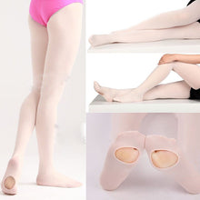 Laden Sie das Bild in den Galerie-Viewer, New Hot Kids Adults Convertible Tights Dance Stocking Ballet Pantyhose Candy Color Solid  Ballet Dance Tights