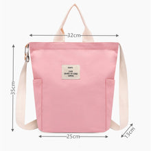 Load image into Gallery viewer, Korean Canvas Shoulder Bag Zipper Luxury Women Bags Designer Women Messenger Bag Female Simple Handbag Letter Printing tote