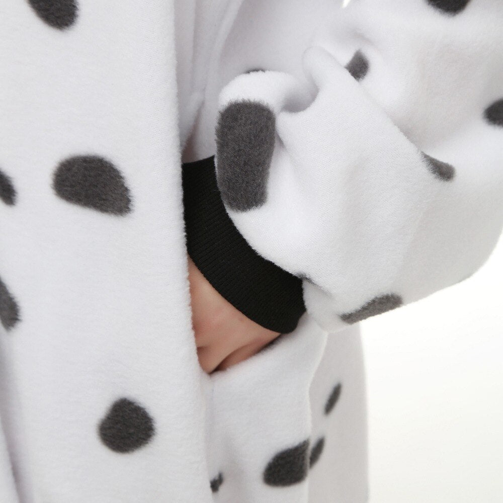 HKSNG New Adult Animal Dalmatian Pajamas Cartoon Dog Onesies Costumes Jumpsuits Christmas Gift Kigurumi