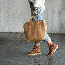 Charger l&#39;image dans la galerie, Vendange New fashion vintage handmade casual soft genuine cowleather handbag / messenger bag / shoulder bag2113