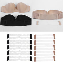 Load image into Gallery viewer, 5x Clear Invisible Womens Non Slip Buckle Bra Extender 3 Hook Bra Extension Underwear Straps for Backless Clothing