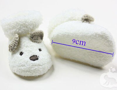 Warm Newborn Socks Unisex Baby Boy Girls Infant Cute Bear Crib Warm Shoes