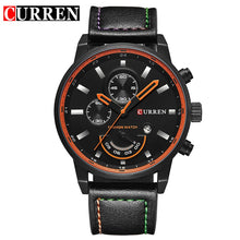 Charger l&#39;image dans la galerie, CURREN Quartz Watch Men Watches Top Brand Luxury Famous Wristwatch Male Clock Wrist Watch Quartz-watch Relogio Masculino