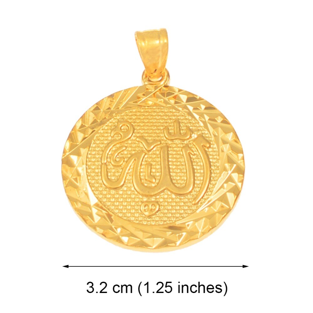 Anniyo Wholesale Allah Charms Pendants Gold Plated for Women Men,Arabic Muslimic Jewelry Factory Price #610020