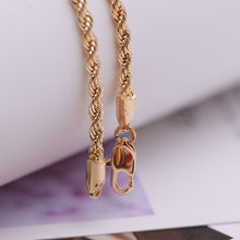 Charger l&#39;image dans la galerie, ( 19 cm * 4 mm) Nickel Free Fashion 18 k  Gold Color Bracelet Rope For Men Fashion Jewelry