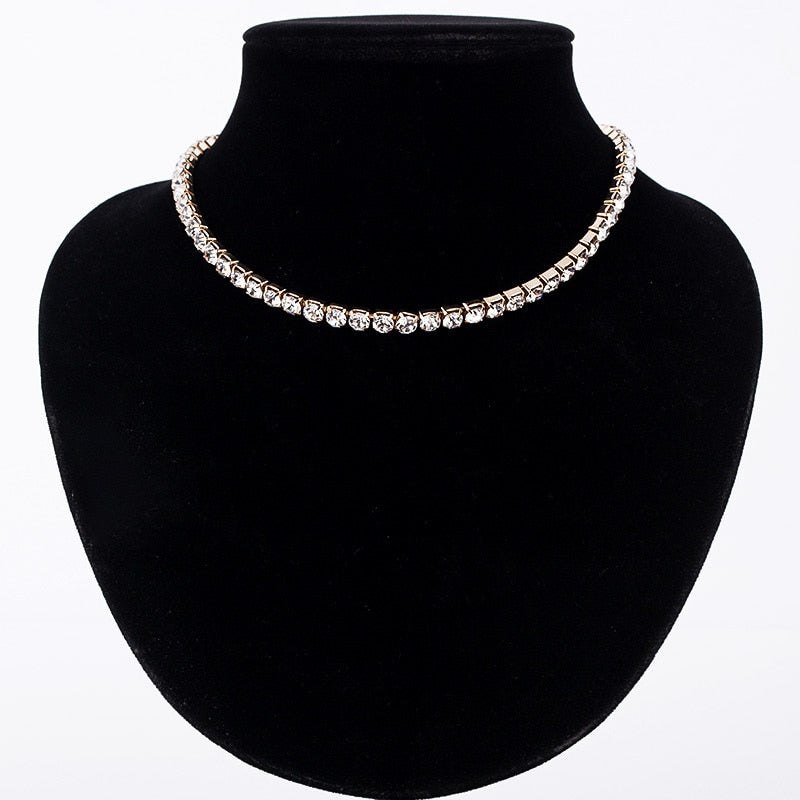 Hot Sale New Women Crystal Rhinestone Collar Necklace Necklaces for girl Wedding Birthday Jewelry #N062
