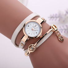 Carregar imagem no visualizador da galeria, Fashion Women Charm Wrap Around Leather Quartz Wrist Watch Women Rhinestone Watch Female Montre mujer Special Gifts For Women