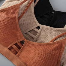 Carregar imagem no visualizador da galeria, Women Cotton Bra Underwear Seamless Tube Top Brassiere Front Hollow Out Lingerie Wire Free Intimates