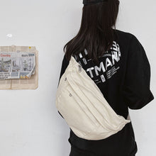 Charger l&#39;image dans la galerie, Fashion Trend Waist Bag Street Hip-hop Women Shoulder Bag Chest Pack Outdoor Sport Canvas Fanny Pack Crossbody Bag Lady Belt Bag