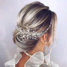 Load image into Gallery viewer, Crystal Wedding Hair Combs Miraculous Women Headbands Accessories Flower Bridal Headpiece Clip Bride Jewelry Gift