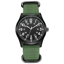 Load image into Gallery viewer, Air Force Field Watch Fabric Strap 24 Hours Display Japan Quartz Movement 42mm Dial