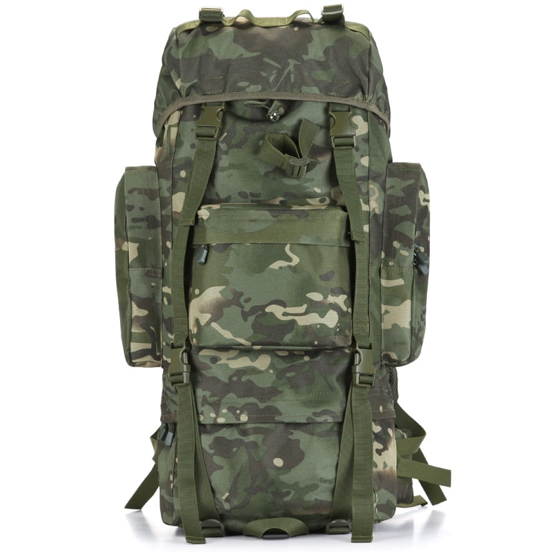 70L Large Capacity Men Backpack Military Backpack High Quality Waterproof Thickened Oxford Backpacks Men's Military Travel Bag