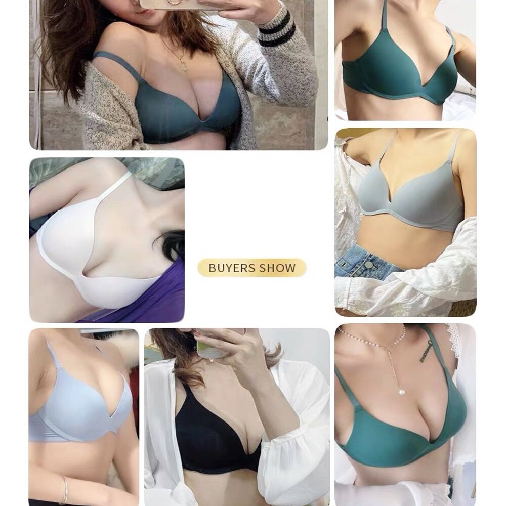 Bras For Womens Underwear Push Bralette Soft Wireless Sexy Lingerie Soild Small Breast Young Girls Tops Size AAA AA A B Cup
